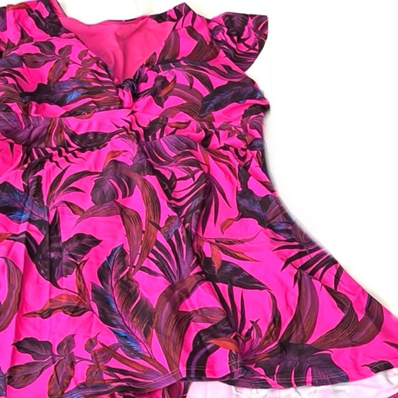 Torrid Floral Women's Swim Dress - Picture 3 of 11